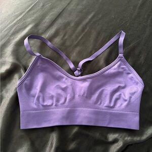 Gymshark purple seamless sports bra